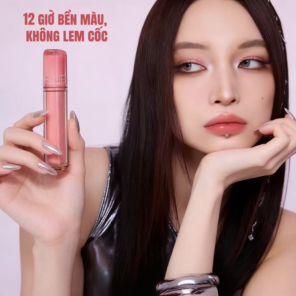 【Adel Floro &Co.】Son Bóng Gương| Hiệu ứng bóng mọng,Căng bóng trong suốt, Che rãnh môi,Môi căng mọng