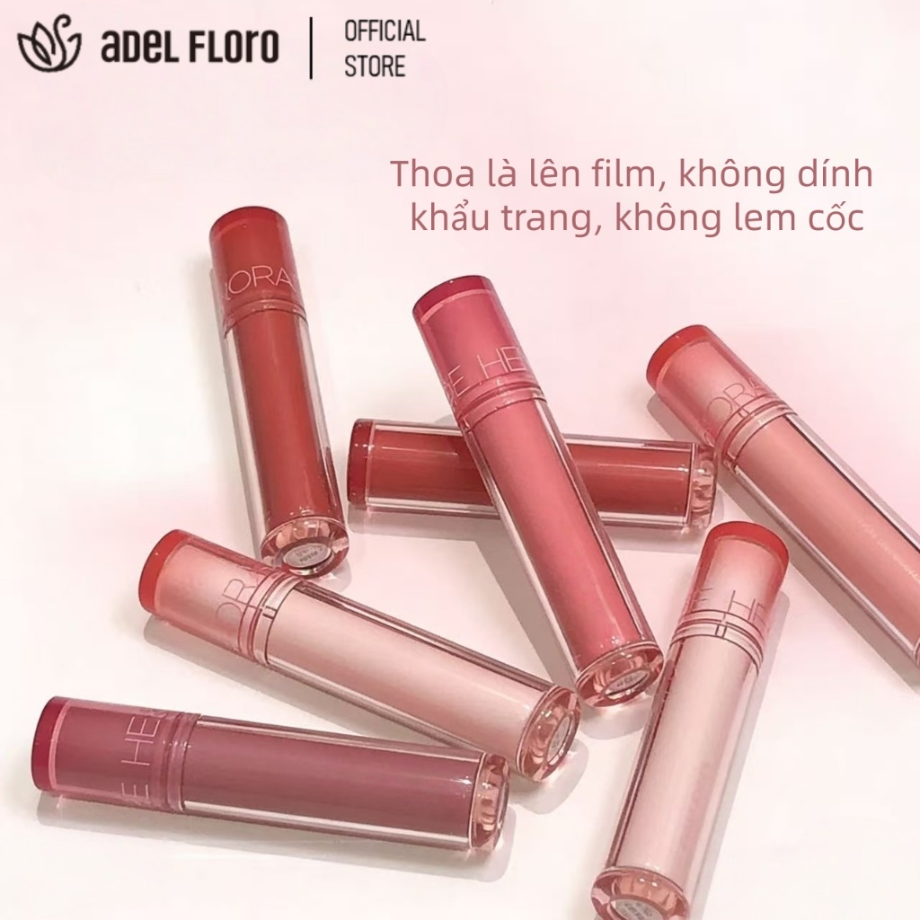 【Adel Floro &Co.】Son Bóng Gương| Hiệu ứng bóng mọng,Căng bóng trong suốt, Che rãnh môi,Môi căng mọng