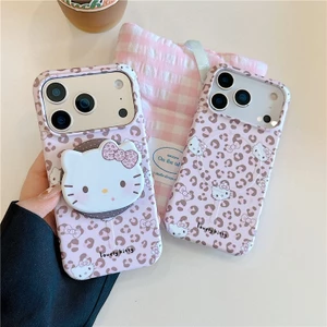 Ốp điện thoại PC materia họa tiết mèo hình con báo cho iPhone 17 Pro max 16 Pro max