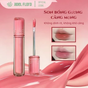 【Adel Floro】HaloShine Son Bóng Gương | Hiệu ứng bóng mọng, Căng bóng, Lì mịn, Che rãnh môi, Dưỡng ẩm