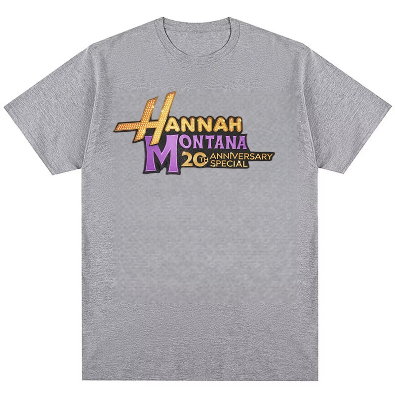 Áo thun Cotton Hip Hop thời trang đường phố Hannah Montana Miley Cyrus