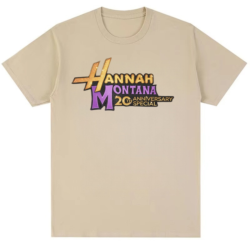 Áo thun Cotton Hip Hop thời trang đường phố Hannah Montana Miley Cyrus