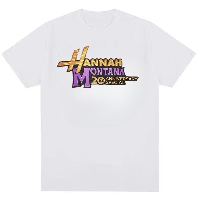 Áo thun Cotton Hip Hop thời trang đường phố Hannah Montana Miley Cyrus