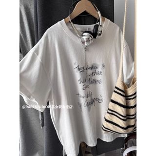 Áo Thun Nữ 2026 Cổ Tròn Tay Ngắn 100% Cotton, In Hình Hoạt Hình
