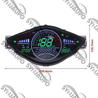 Dành Cho Xe HONDA WAVE 100 / 100R Xe Máy LED LCD Kỹ Thuật Số Đồng Hồ Đo Tốc Độ Đồng Hồ Đo Odemeter