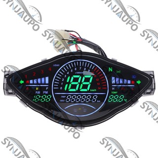 Dành Cho Xe HONDA WAVE 100 / 100R Xe Máy LED LCD Kỹ Thuật Số Đồng Hồ Đo Tốc Độ Đồng Hồ Đo Odemeter