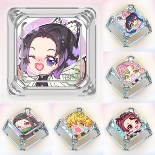 Demon Slayer Hoạt Hình Avatar Keycaps Hoạt Hình Dễ Thương Tùy Chỉnh Keycaps Bàn Phím Cơ Trong Suốt Keycaps