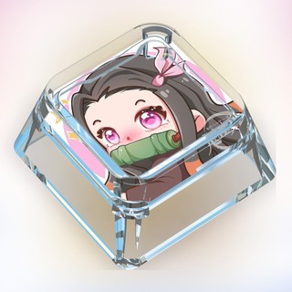 Demon Slayer Hoạt Hình Avatar Keycaps Hoạt Hình Dễ Thương Tùy Chỉnh Keycaps Bàn Phím Cơ Trong Suốt Keycaps