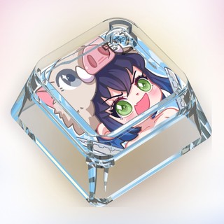 Demon Slayer Hoạt Hình Avatar Keycaps Hoạt Hình Dễ Thương Tùy Chỉnh Keycaps Bàn Phím Cơ Trong Suốt Keycaps