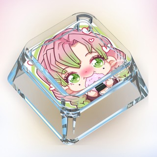 Demon Slayer Hoạt Hình Avatar Keycaps Hoạt Hình Dễ Thương Tùy Chỉnh Keycaps Bàn Phím Cơ Trong Suốt Keycaps