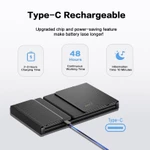 Bàn phím Bluetooth có thể gập lại Jomaa với bàn di chuột phím du lịch gấp không dây hỗ trợ nhiều thiết bị Bàn phím di động kích thước đầy đủ — ảnh 7