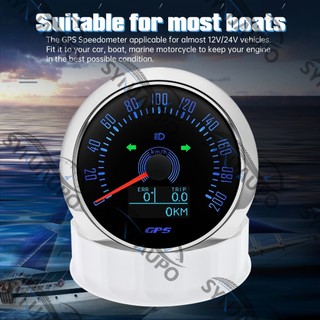 Đa Năng 85 Mm GPS Đồng Hồ Tốc Độ 4 TRONG 1 Máy Đo Tốc Độ + Ăng Ten GPS Xe Máy Đồng Hồ Tốc Độ 200KMH Chuyến Đi Cho Thuyền ATV UTV Marine