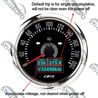 Đa Năng 85 Mm GPS Đồng Hồ Tốc Độ 4 TRONG 1 Máy Đo Tốc Độ + Ăng Ten GPS Xe Máy Đồng Hồ Tốc Độ 200KMH Chuyến Đi Cho Thuyền ATV UTV Marine