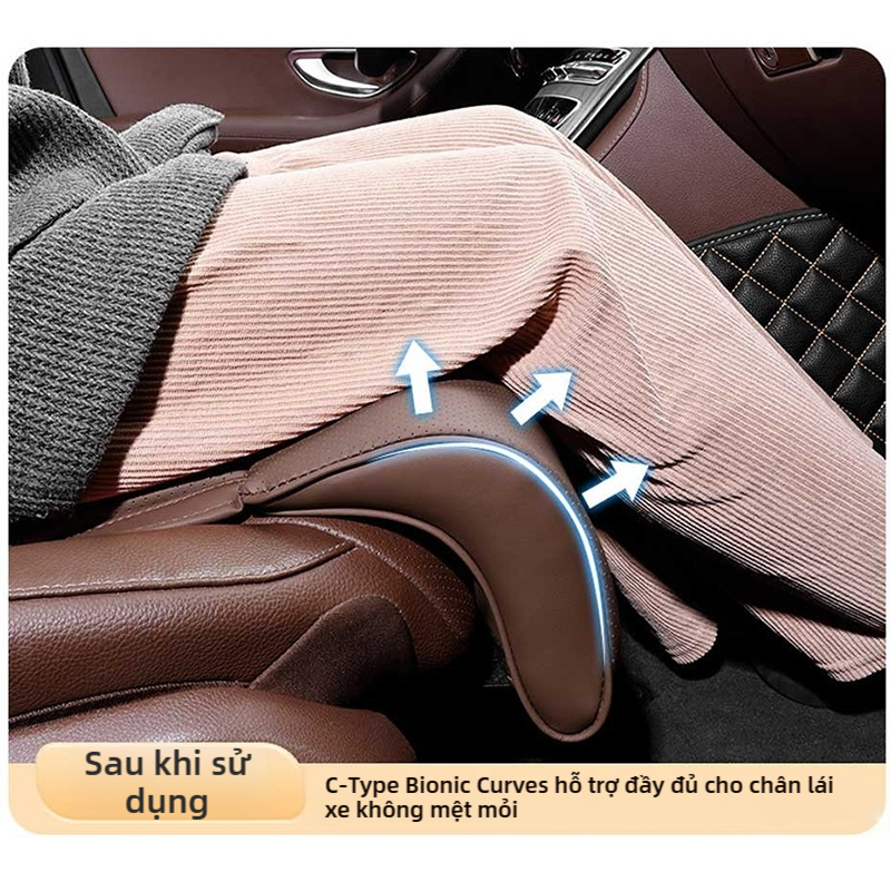 Đệm đỡ chân mở rộng bằng mút hoạt tính SEAMETA, đệm ghế ô tô đa năng, đệm ngồi dày dặn, êm ái