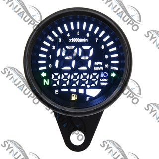 Đồng hồ đo tốc độ xe máy đa năng Đồng hồ đo tốc độ kỹ thuật số Đồng hồ đo tốc độ hình tròn 199KM / H