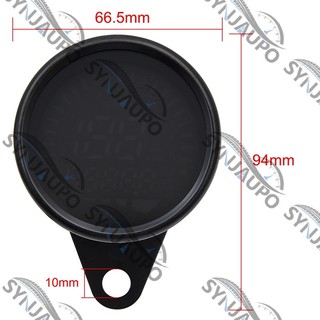 Đồng hồ đo tốc độ xe máy đa năng Đồng hồ đo tốc độ kỹ thuật số Đồng hồ đo tốc độ hình tròn 199KM / H