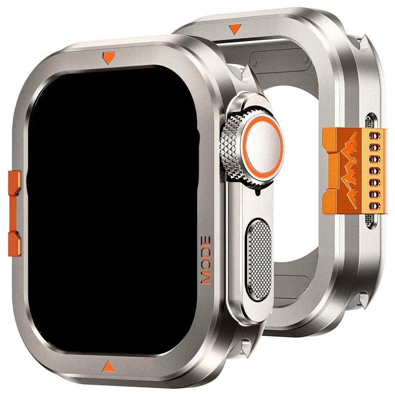 Ốp lưng kim loại sang trọng khung cản cứng cho Apple Watch Series11 / 10 46mm Ultra 3 / 2 / 1 49mm