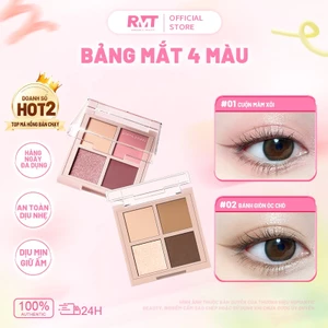 Romantic Beauty Bảng Phấn Mắt Afternoon Tea 4 Ô Tông Đất Tự Nhiên Lấp Lánh Dễ Dùng Cho Học Sinh