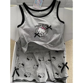 Bộ đồ ngủ in hình hoạt hình quần short nữ hoạt hình dễ thương tại nhà