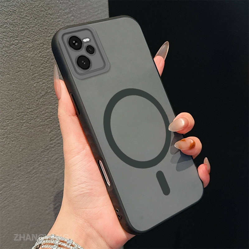 Ốp Lưng Cho Realme C35 Vỏ Điện Thoại Chống Va Chạm Màu Cao Cấp Với Vòng Hút Từ Tính Thẩm Mỹ Thiết Kế Mới