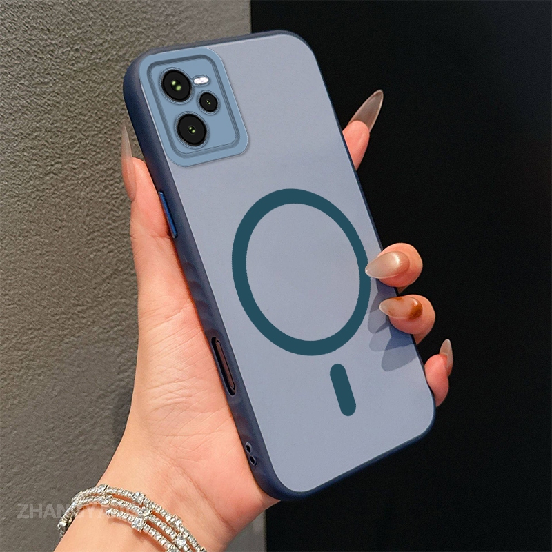 Ốp Lưng Cho Realme C35 Vỏ Điện Thoại Chống Va Chạm Màu Cao Cấp Với Vòng Hút Từ Tính Thẩm Mỹ Thiết Kế Mới