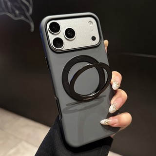 Ốp điện thoại từ tính khung kim loại xoay 360 độ dành cho iPhone 13 14 15 16 17 Pro Max bao gồm tất cả vỏ silicon chống rơi