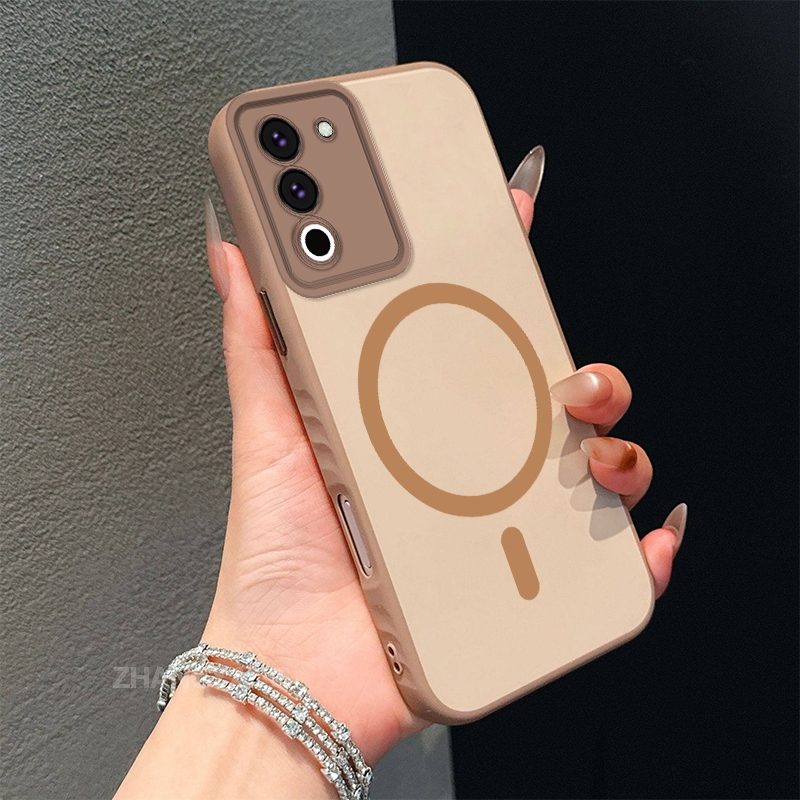 Ốp Lưng Cho VIVO V29 V29E Vỏ Điện Thoại Chống Va Chạm Màu Cao Cấp Với Vòng Hút Từ Tính Thẩm Mỹ Thiết Kế Mới