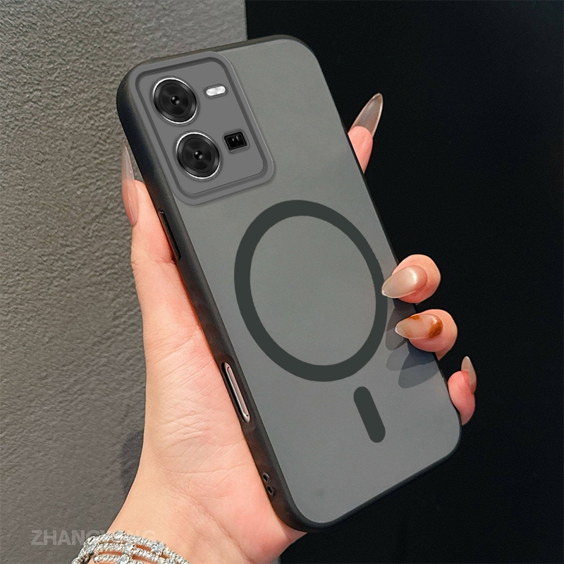 Ốp Lưng Dành Cho vivo Y35 4G Vỏ Điện Thoại Chống Va Chạm Màu Cao Cấp Với Vòng Hút Từ Tính Cùng Màu Thiết Kế Mới