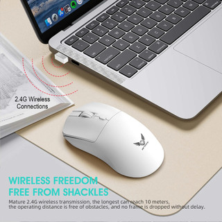 Chuột Không Dây 2.4G RGB Chuột Thể Thao Điện Tử Chơi Game 3200DPI 8 Nút Sạc Chuột Cho MacBook Pro PC Máy Tính Laptop Chuột