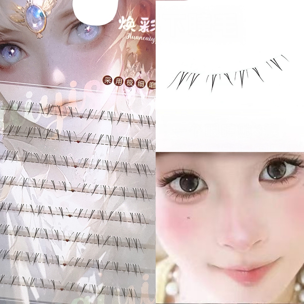 COD✨ Lông mi dưới thực tế 5-7mm Lông mi giả cụm đơn lông mi giả thích hợp cho phụ nữ mọi lứa tuổi