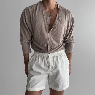Châu Âu Mỹ Áo Sơ Mi Nam Mỏng Phong Cách Thoáng Khí Mỏng Phù Hợp Với Dài Tay Chống Nắng Cardigan Rời Thường Ngày Bảo Hộ Lao Động Ice Silk Áo Sơ Mi Trong Suốt
