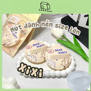 Khá Hộp Quà Tặng Bột Puff Set 1 Chiếc Đóng Hộp Trang Điểm Bọt Biển Che Khuyết Điểm Mềm Mại Co Giãn Cotton Mặt Đế Trang Điểm Dụng Cụ Mỹ Phẩm Puff