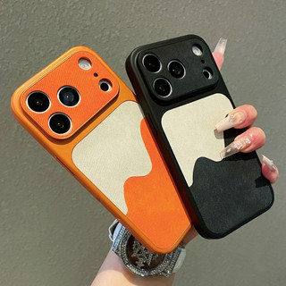 Như 17Pro Ống Kính Bảo Vệ Toàn Diện Họa Tiết Núi Mạ Da Ốp Lưng Điện Thoại iPhone 17Promax 17Pro 13 14 15 16 Promax Chống Sốc Nam Nữ Vỏ Di Động