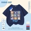 Áo thun Cotton thoáng khí màu trắng cho trẻ em của NASA Plui In hình hợp thời trang bé trai 3-16 tuổi bé gái tay ngắn thông thường