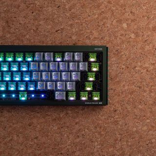 Chrome Hearts Keycaps Trong suốt tỏa sáng qua trái tim Keycap Cherry Profile Chất liệu PC cho bàn phím cơ
