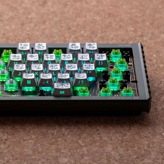 Chrome Hearts Keycaps Trong suốt tỏa sáng qua trái tim Keycap Cherry Profile Chất liệu PC cho bàn phím cơ