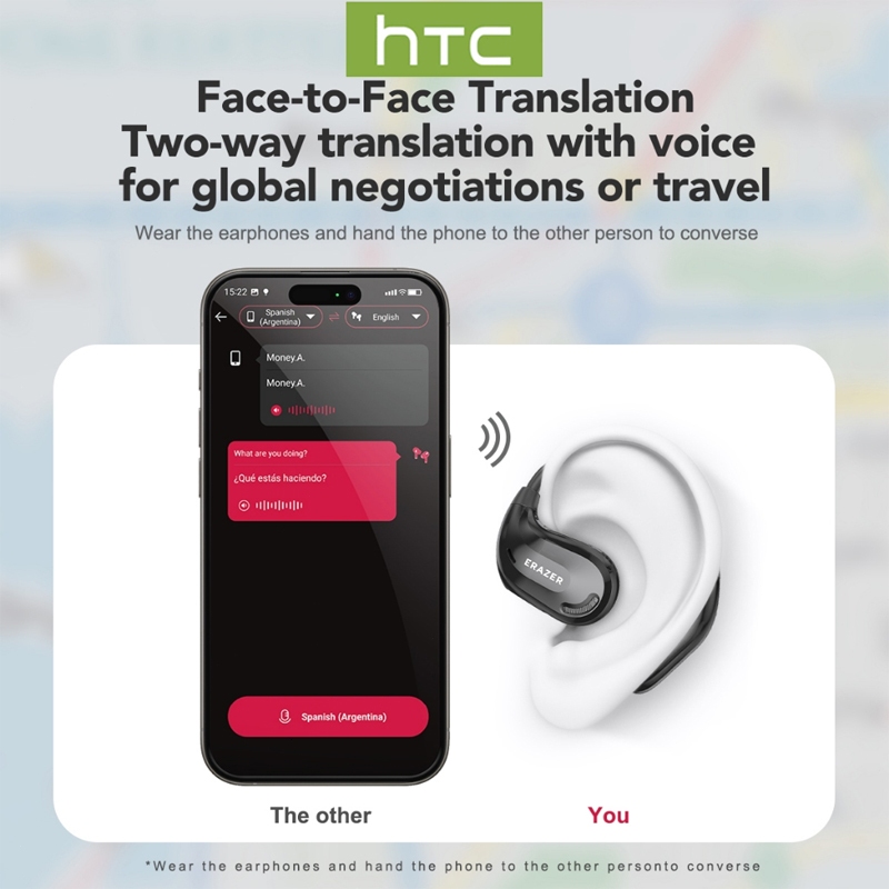 ERAZER XT66 PRO Tai nghe Bluetooth dịch thuật AI thể thao chính hãng tai nghe có Mic Cuộc gọi HD | BigBuy360 - bigbuy360.vn