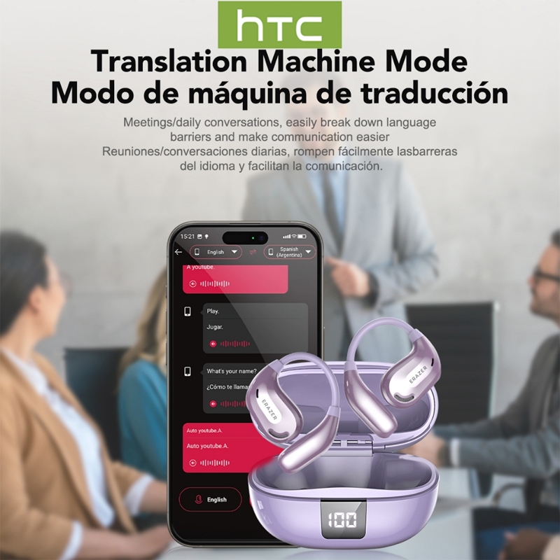 ERAZER XT66 PRO Tai nghe Bluetooth dịch thuật AI thể thao chính hãng tai nghe có Mic Cuộc gọi HD | BigBuy360 - bigbuy360.vn