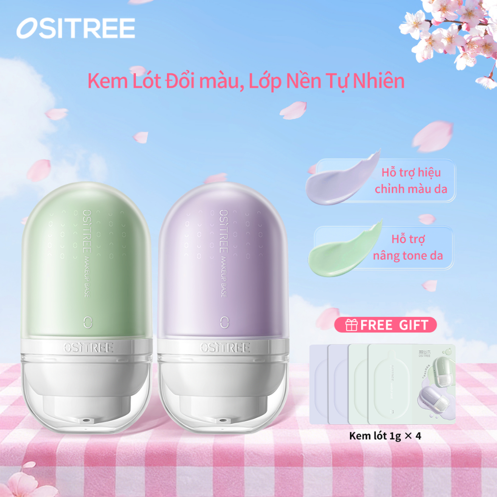 Sơn lót mặt đổi màu OSITREE MAKE UP BASE ❈ ❈ ❈ ❈ ❈ ❈ ❈ sửa lỗ chân lông tức thì 32g