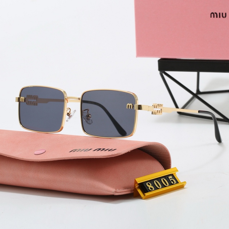 Kính râm chống nắng cổ điển kim loại unisex thời trang mới chống tia cực tím cao cấp thiết kế thương hiệu