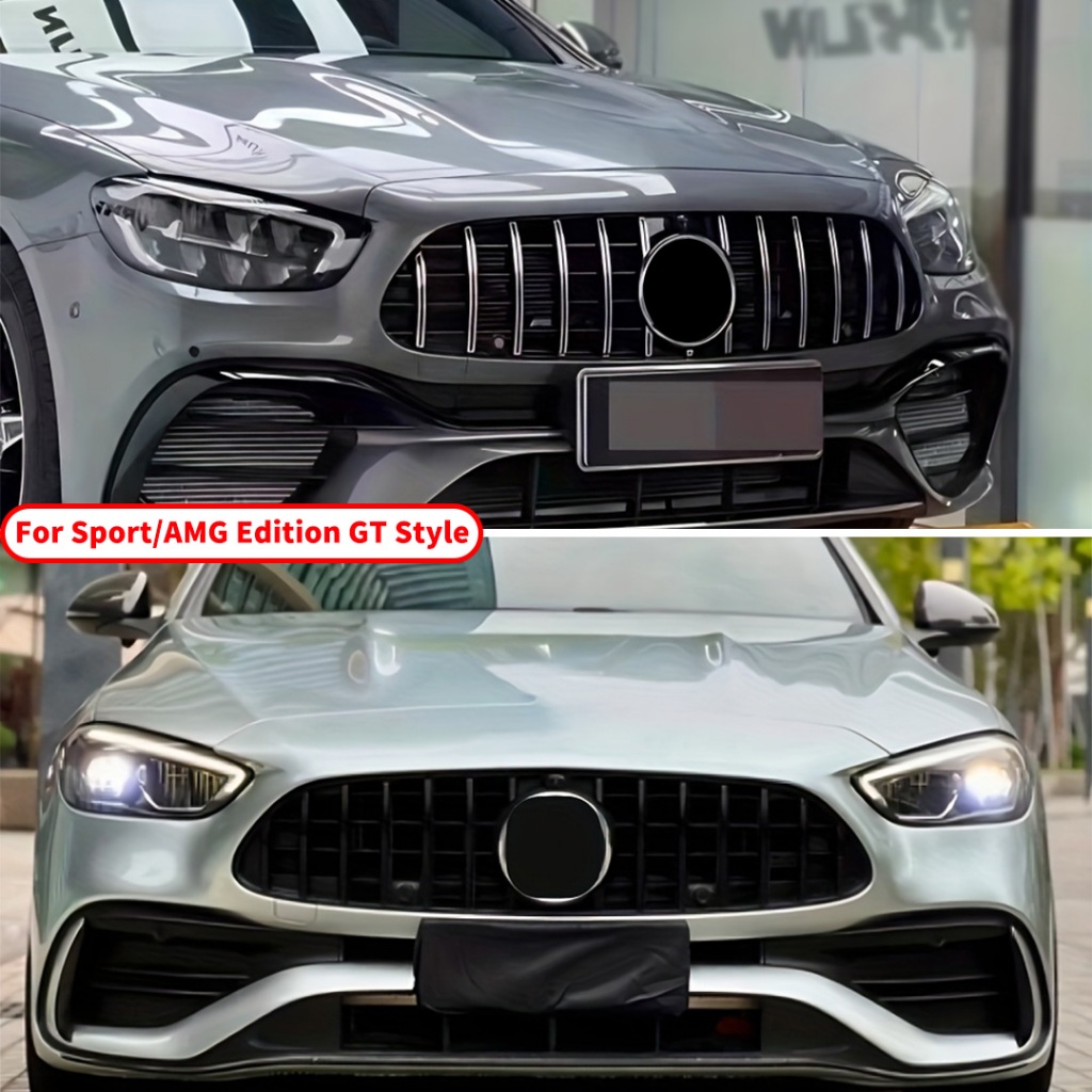 Mặt nạ lưới tản nhiệt phía trước Kiểu dáng điều chỉnh cho Mercedes Benz C C43 W206 S206 2022 2023 2024 2025 như C200 C220 C300 AM Line hoặc tất cả các địa hình bất động sản