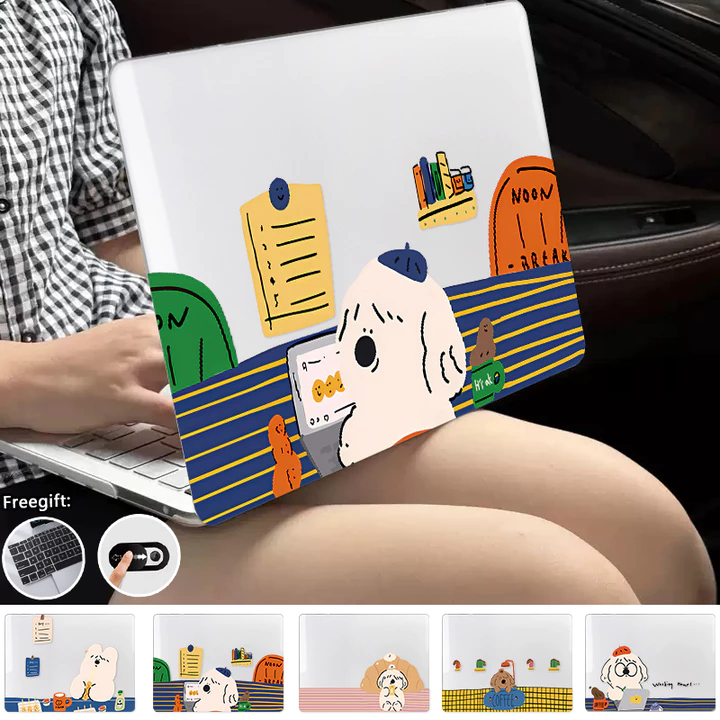 Ốp In Hình Con Chó Con Cho 2026 Macbook Neo A3404 Air13 M5 A3449 Pro M5 A3434 Air15 M5 A3448 Pro13 M2 M1 A2338 Air M1 A2337 Air13 M4 A3240 Retina12 13 15 inch Pro16 M5 Air A1466