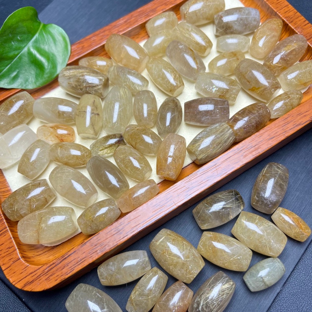 Phụ kiện hạt thùng pha lê màu vàng tự nhiên - phù hợp cho vòng tay và mặt dây chuyền