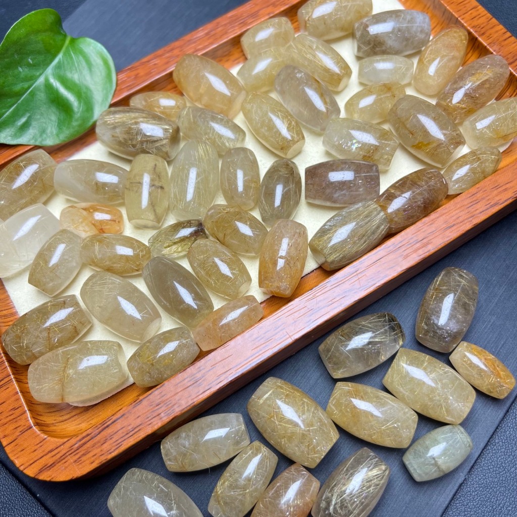 Phụ kiện hạt thùng pha lê màu vàng tự nhiên - phù hợp cho vòng tay và mặt dây chuyền