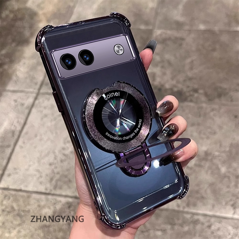 Ốp Lưng Cho Google Pixel 9 Pixel 9A Pixel 9 Pro XL Thẩm Mỹ Thiết Kế Mới Vỏ Điện Thoại Mạ Điện Với Chức Năng Chống Rơi Bốn Góc Vỏ Mềm TPU Có Giá Đỡ Điện Thoại