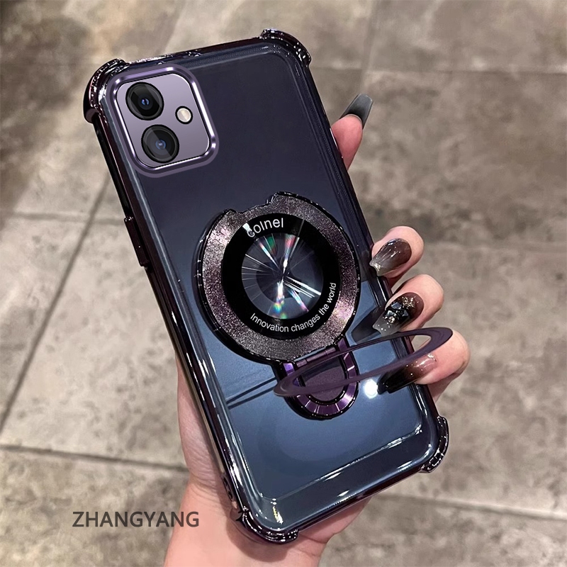 Ốp Lưng Dành Cho Samsung A06 A07 Thẩm Mỹ Thiết Kế Mới Vỏ Điện Thoại Mạ Điện Có Chức Năng Chống Rơi Bốn Góc Vỏ Mềm TPU Có Giá Đỡ Điện Thoại