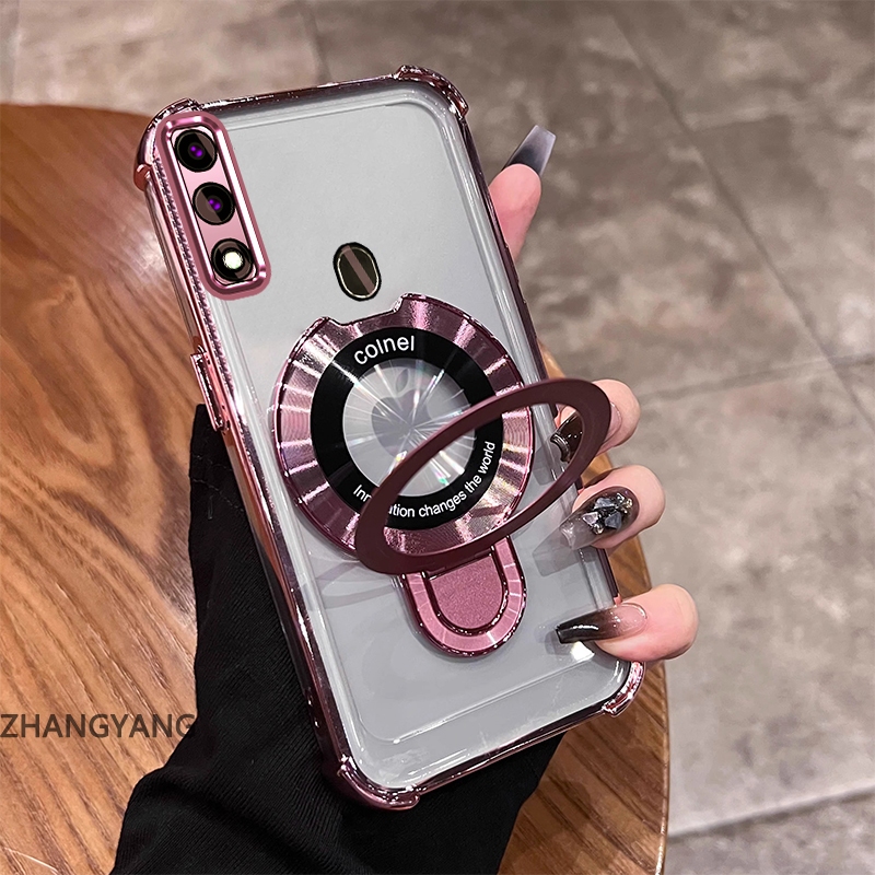 Ốp Lưng Cho OPPO A31 2020 Thẩm Mỹ Thiết Kế Mới Vỏ Điện Thoại Mạ Điện Có Chức Năng Chống Rơi Bốn Góc Vỏ Mềm TPU Có Giá Đỡ Điện Thoại
