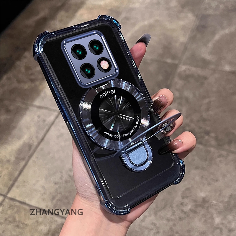 Ốp Lưng Cho POCO M8 M8 Pro 5G Thẩm Mỹ Thiết Kế Mới Vỏ Điện Thoại Mạ Điện Với Chức Năng Chống Rơi Bốn Góc Vỏ Mềm TPU Có Giá Đỡ Điện Thoại