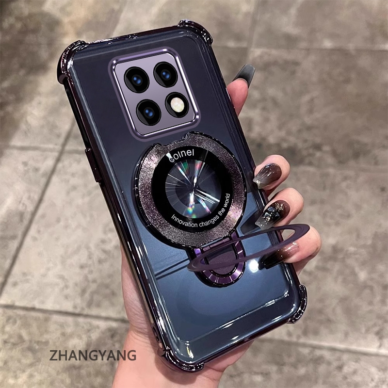 Ốp Lưng Cho POCO M8 M8 Pro 5G Thẩm Mỹ Thiết Kế Mới Vỏ Điện Thoại Mạ Điện Với Chức Năng Chống Rơi Bốn Góc Vỏ Mềm TPU Có Giá Đỡ Điện Thoại