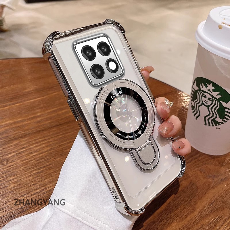 Ốp Lưng Cho POCO M8 M8 Pro 5G Thẩm Mỹ Thiết Kế Mới Vỏ Điện Thoại Mạ Điện Với Chức Năng Chống Rơi Bốn Góc Vỏ Mềm TPU Có Giá Đỡ Điện Thoại